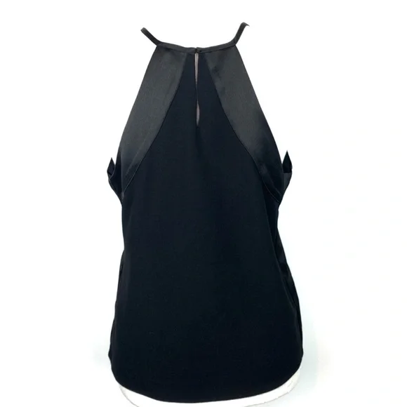 Parker | Black Dressy Tank Blouse Halter Style - Picture 2 of 7
